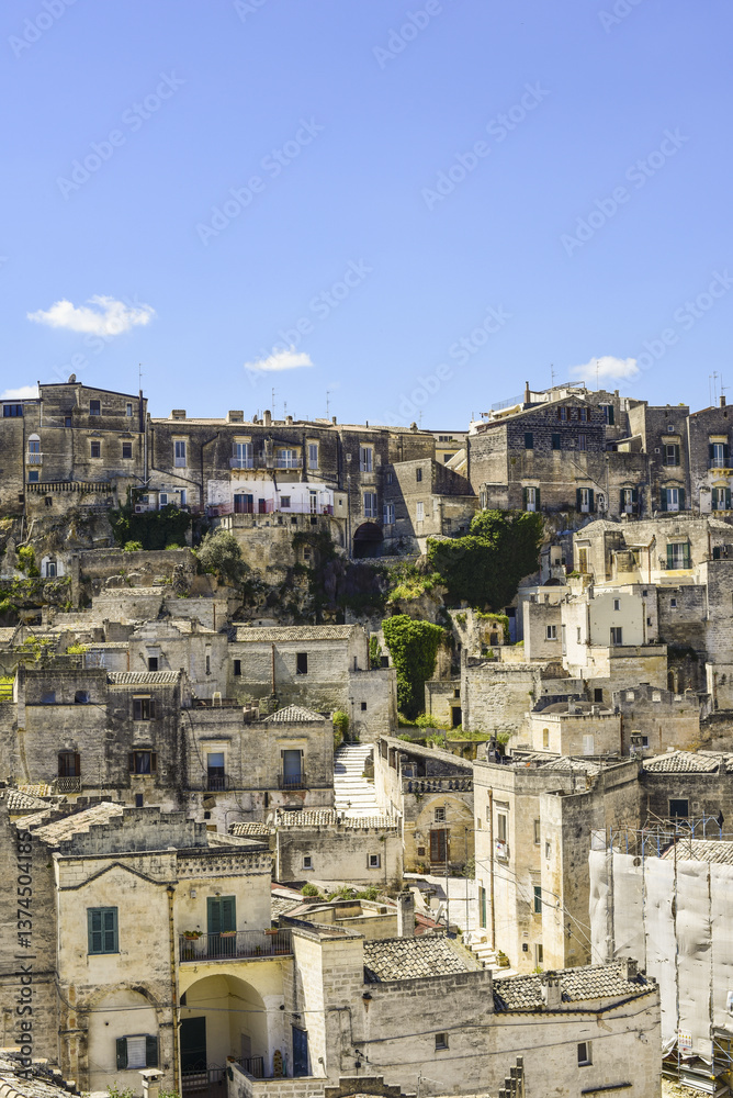 Naklejka premium Europäische Kulturhauptstadt 2019, Sassi von Matera, Matera, Ba