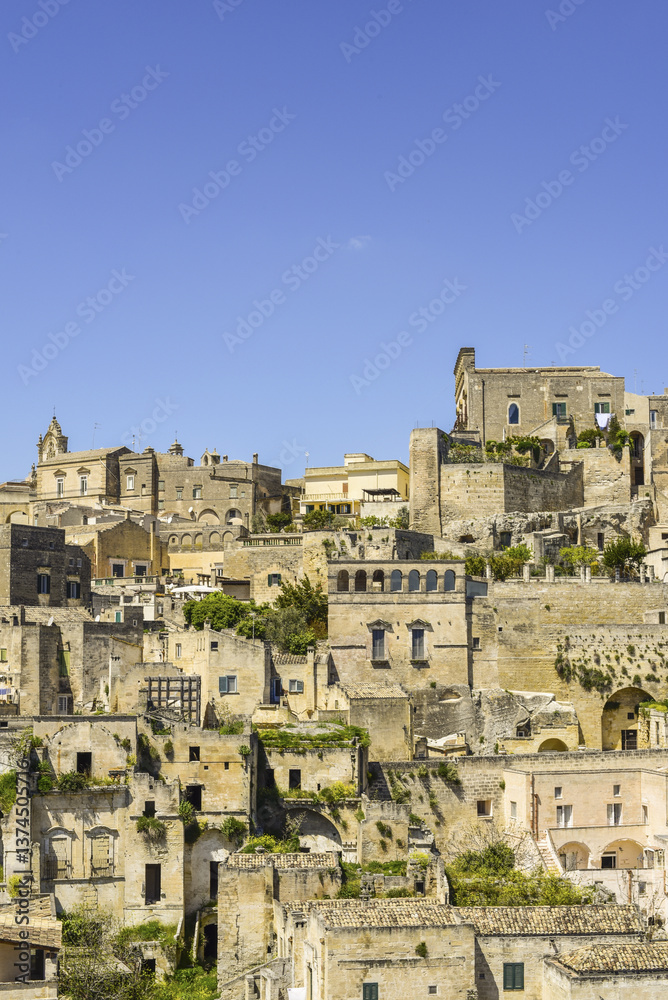 Naklejka premium Europäische Kulturhauptstadt 2019, Sassi von Matera, Matera, Ba