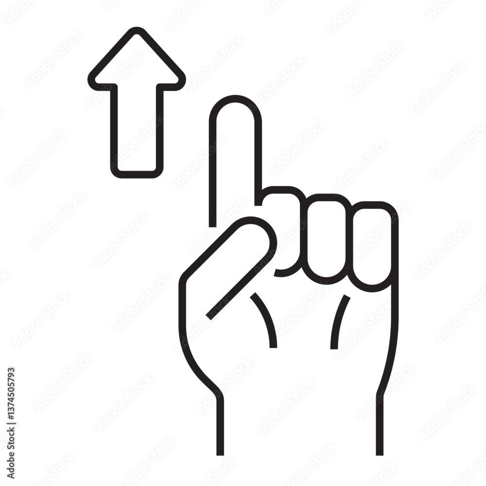 Obraz premium hand cursor vector icon