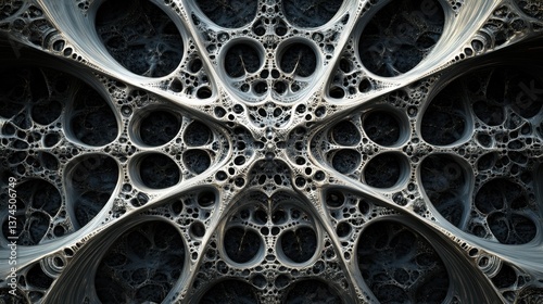 A complex fractal pattern w...