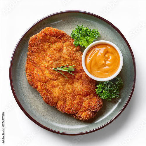 Schnitzel on a plate