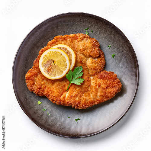 Schnitzel on a plate