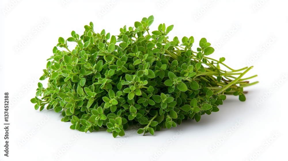 A bunch of oreacaocaa leaves displayed on a white background emphasizing their distinctive appearance and freshness A bunch of oreacaocaa leaves displayed on a white background emphasizing their distinctive appearance and freshness