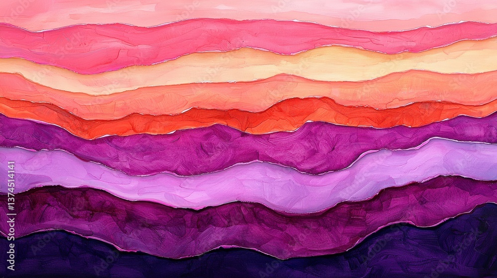 Abstract Colorful Waves with Shades of Pink, Red, and Purple Tones Abstract Colorful Waves with Shades of Pink, Red, and Purple Tones