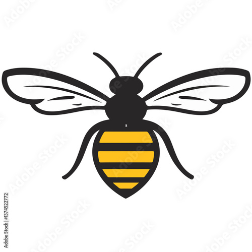 Wallpaper Mural Flying Bee Design, Bee Clipart Design, Anthophila isolated, ‎Honey Bee Illustration, Cute Bee Graphics isolated on white background  Torontodigital.ca