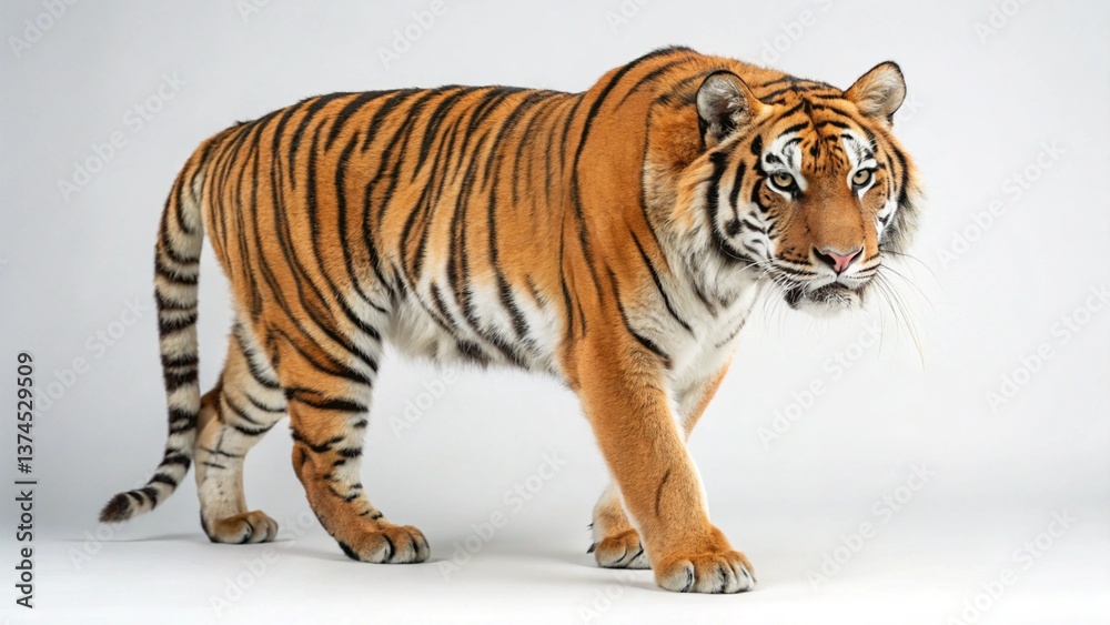 Obraz premium Tiger on studio background 
