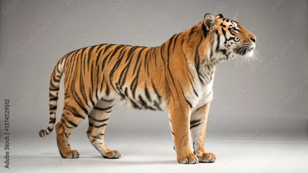 Obraz premium Tiger on studio background