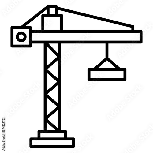 Crane Outline Icon