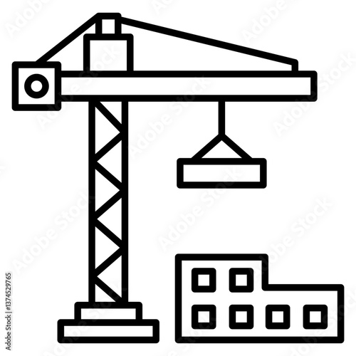 Construction Outline Icon