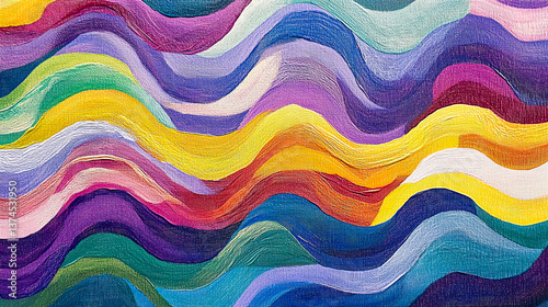 Vibrant Striped Fabric Pattern: Colorful Flat Design for Textile Art, Crafts, and Creative Backgrounds.
