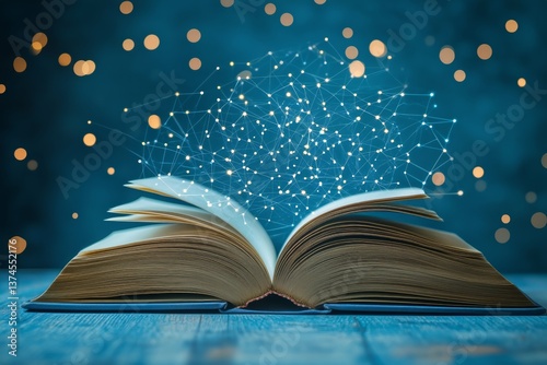 Book Opens to Reveal Magical Stars and Constellations in a Dreamy Setting