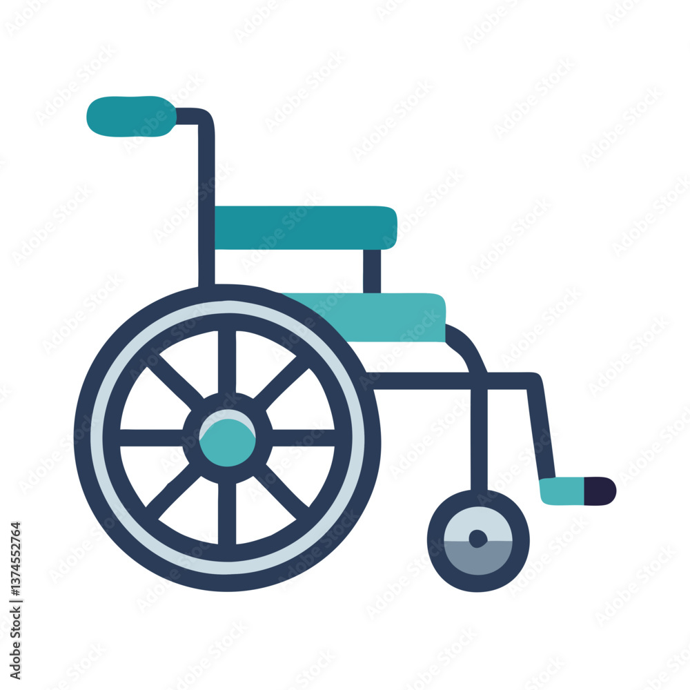 Stylish wheelchair design with sturdy wheels on a white background for mobility assistance
Stylish wheelchair design with sturdy wheels on a white background for mobility assistance