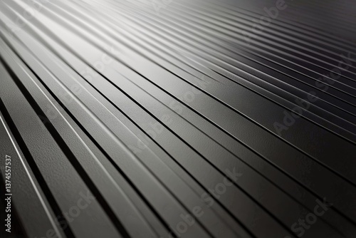 Black Textured Surface With Parallel Lines Showcasing Minimalist Design and E...