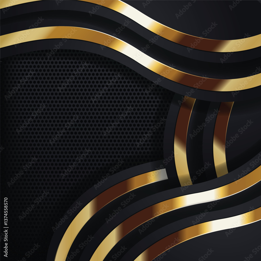 custom made wallpaper toronto digitalAbstract Black and Gold Design