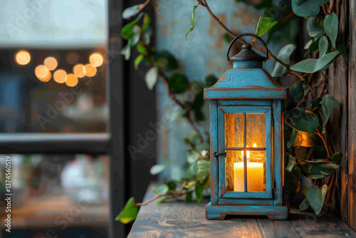A charming depiction of a garden lantern, setting a cozy atmosphere in outdoor spaces