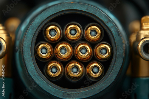 A Close-Up Of A Concentric ...