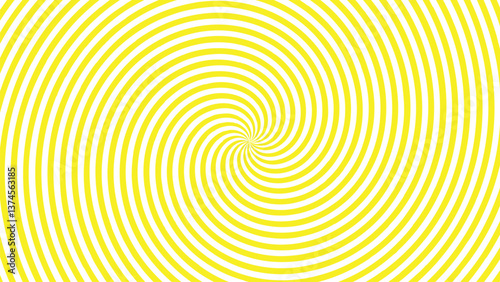 yellow sun burst, abstract yellow background, yellow and white swirl background, Vector illustration for swirl design, swirling radial pattern background.	