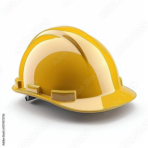 worker helmet isolated