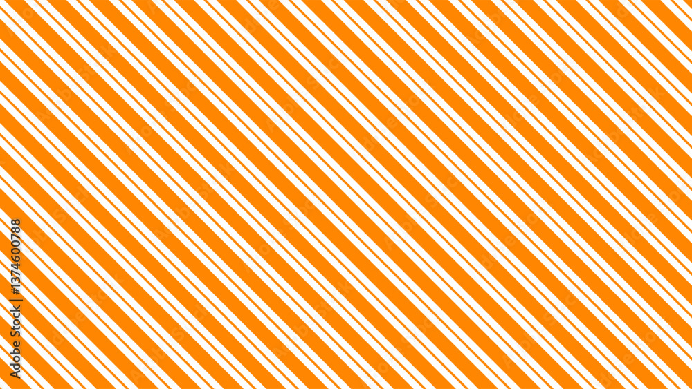 Orange and white diagonals stripes background, orange and white seamless pattern wallpaper.