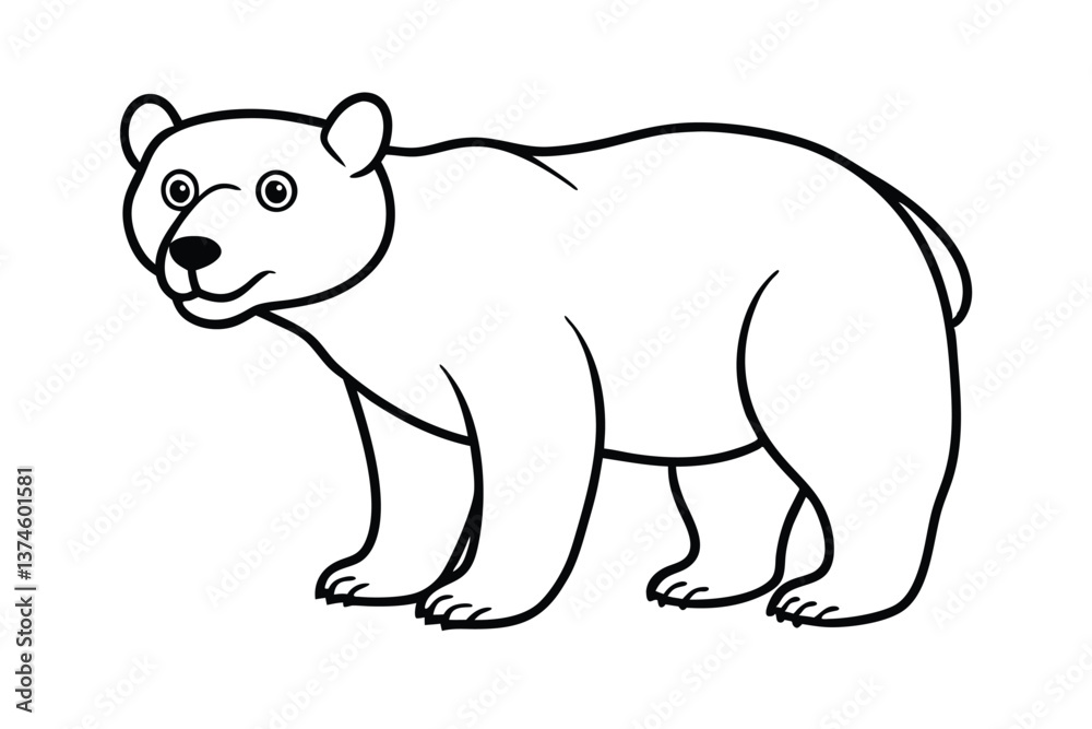 Fototapeta premium polar bear vector