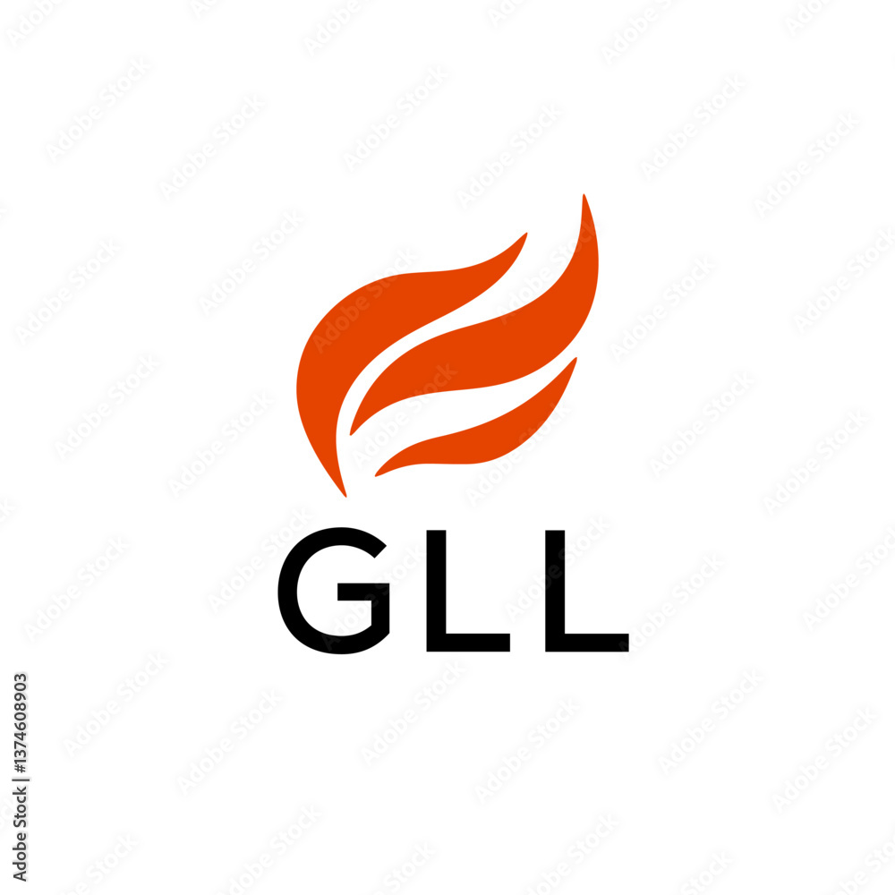 Obraz premium GLL Letter Initial Logo Design Template Vector Illustration