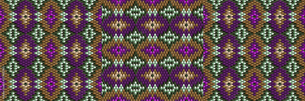Fototapeta premium Pattern, ornament, tracery, mosaic ethnic, folk, national, geometric for fabric, interior, ceramic, furniture in the Latin American style.