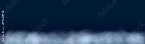 Transparent blue smoke on floor. Floating mist, haze and vapor with magical glow creating atmospheric effect. Fog and smog clouds background. Overlays or supernatural realistic 3d design