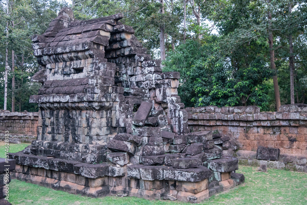 Wat Atweya Temple, Angkor Wat, ancient temples, Khmer civilization, Cambodia Wat Atweya Temple, Angkor Wat, ancient temples, Khmer civilization, Cambodia