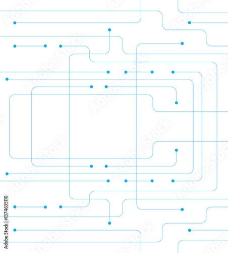 connection concept connected dots design