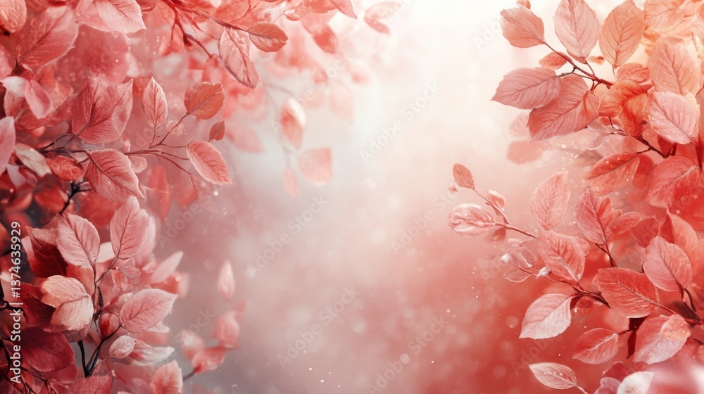 Floral abstract background in pastel hues