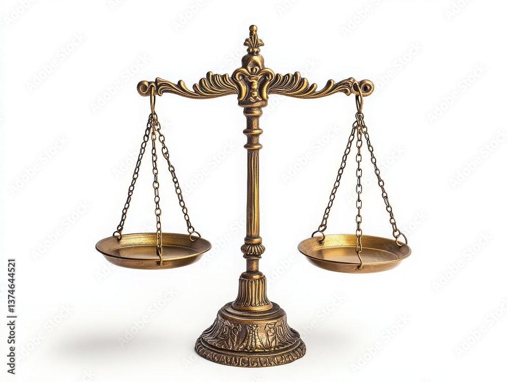 Antique scales of justice Antique scales of justice