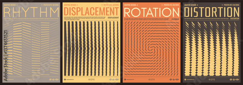 Image of many rectangular flat shapes with transition effect. Dynamic gradient pattern. Vector for presentation, banner, flyer, cover or brochure.