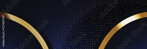 Elegant Navy and Gold Abstract Background