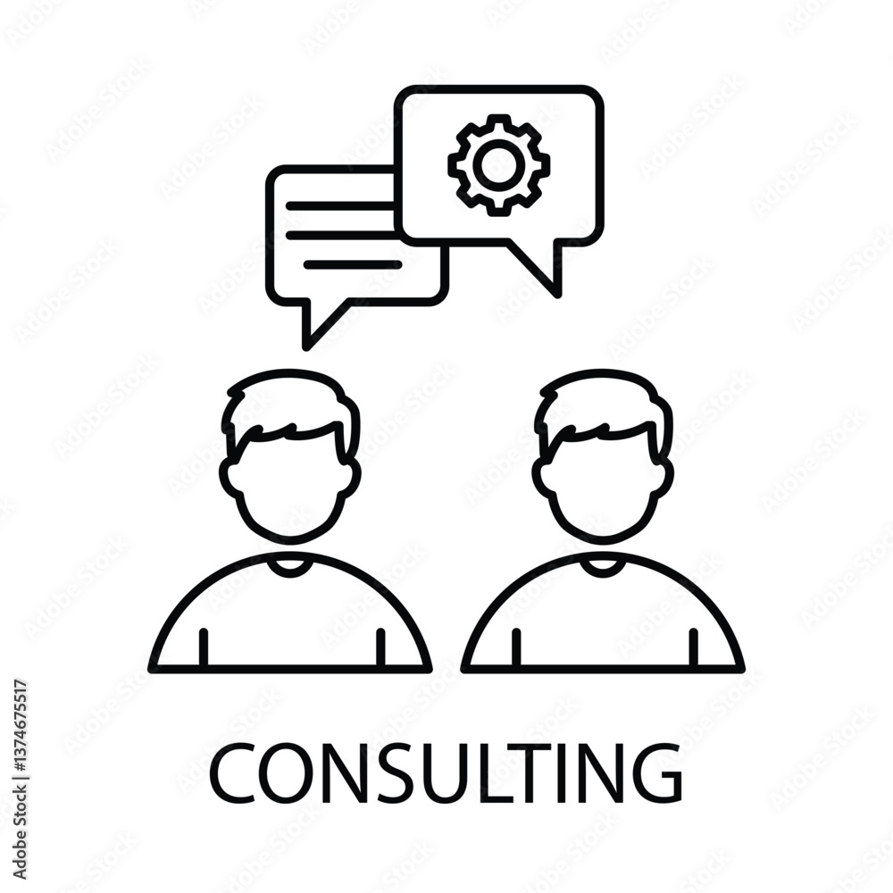 Vector icon for consulting. A professional advisor illustration symbolizing guidance, expertise, and solutions. Vector icon for consulting. A professional advisor illustration symbolizing guidance, expertise, and solutions.
