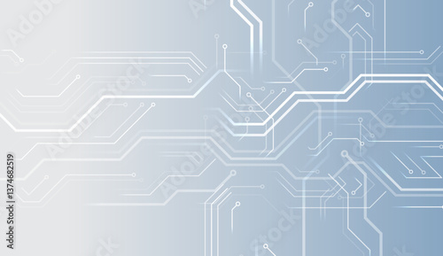Abstract modern digital science technology futuristic circuit board. Cyber connection on the grey background. Hi-tech communication design. Electronic vector illustration.