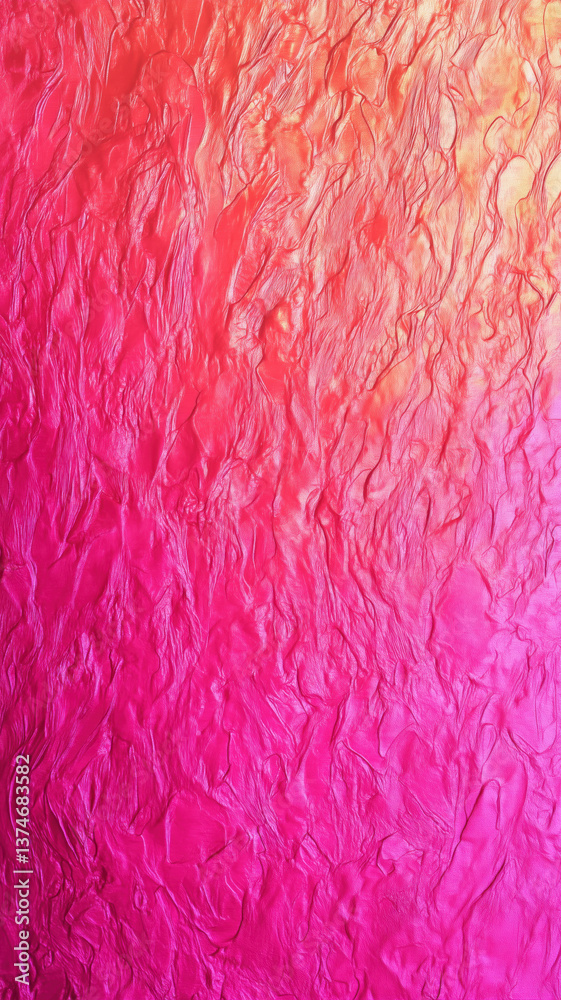 Fototapeta premium Vibrant leather-inspired texture in deep pink and radiant fuchsia tones.