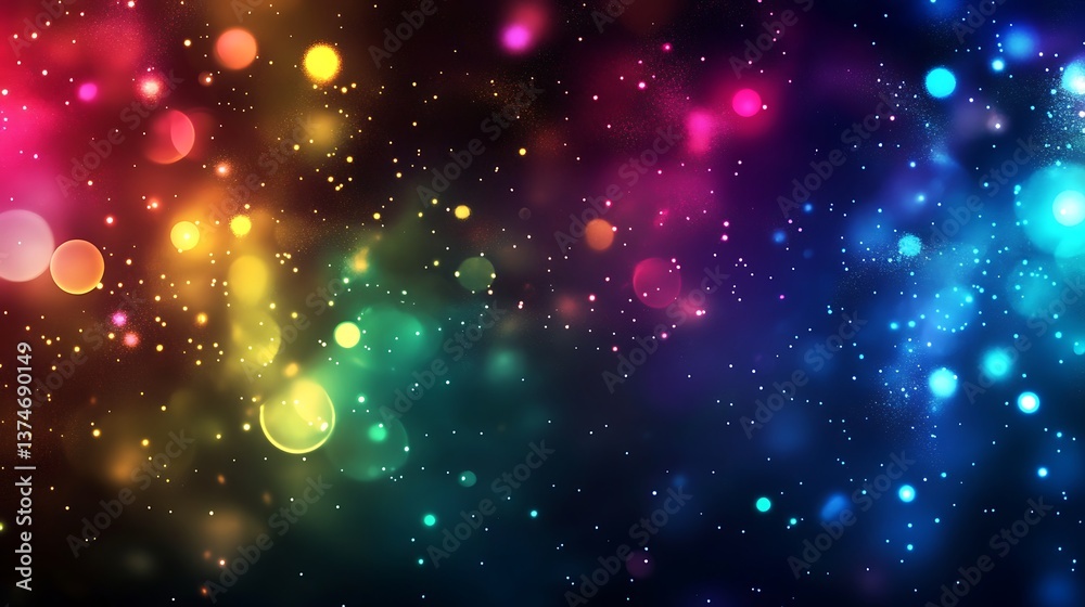 Fototapeta premium Fireworks celebration in night sky during festive season picture