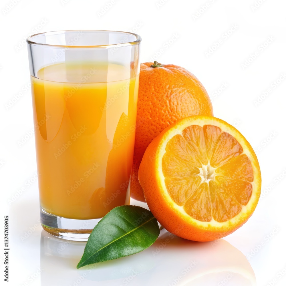 orange juice on white background, isolated orange juice on white background, isolated