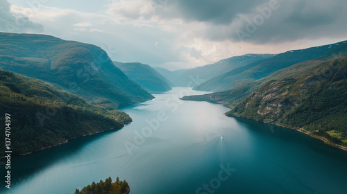 River between the mountains