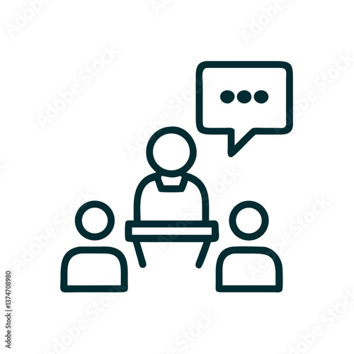 Discussion with a Speaker in a Minimalist Style  