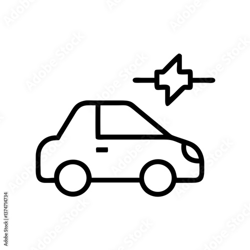 Electric Car Icon