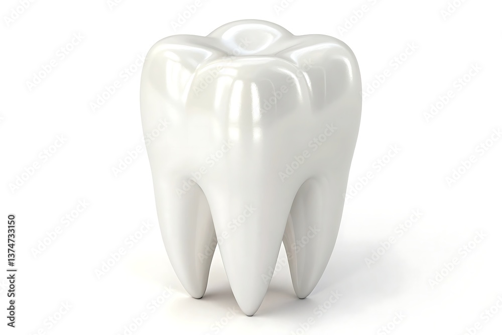 A perfect pearly white tooth, a symbol of healthy smiles and oral hygiene, gleaming against a stark white background. A perfect pearly white tooth, a symbol of healthy smiles and oral hygiene, gleaming against a stark white background.