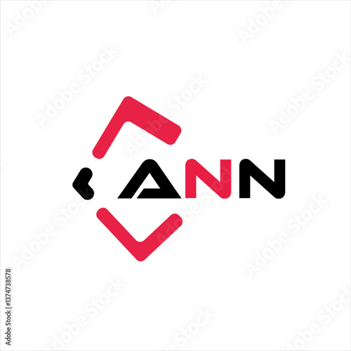 ANN creative minimalist letter logo. ANN unique vector initials alphabet letter logo design