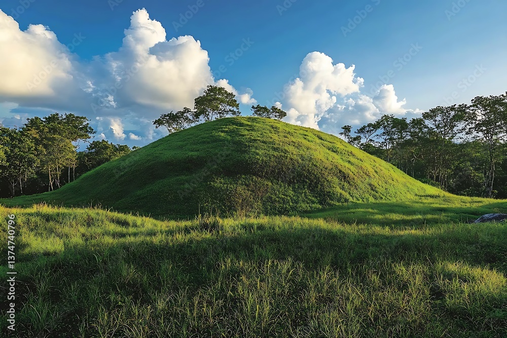 Fototapeta premium see majesty of limitless wealth and open promise held in a grand heap of soil where perfect blend of nature’s parts ignites boundless options 
