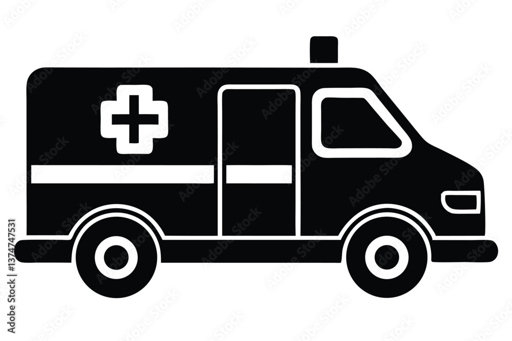 ambulance on white background ambulance on white background