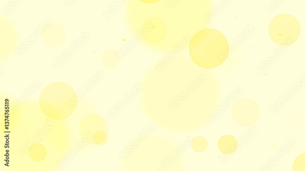Soft Yellow Abstract Bubble Background with Floating Circular Shapes Soft Yellow Abstract Bubble Background with Floating Circular Shapes