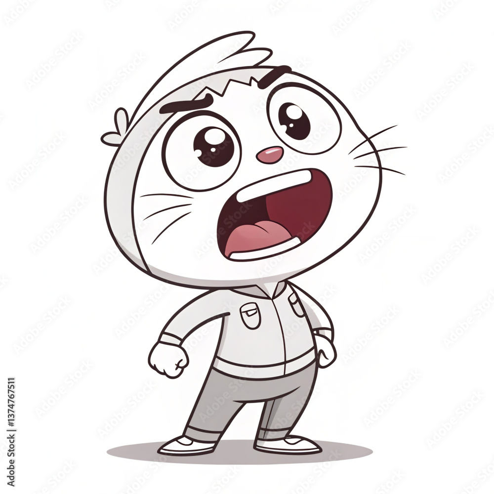 Obraz premium angry boss. cartoon, vector, face, illustration, funny, head, happy, character, drawing, monster, halloween, mask, smile, comic, cute, art, animal, design, dog, teeth, angry, symbol, tattoo, smiling, 