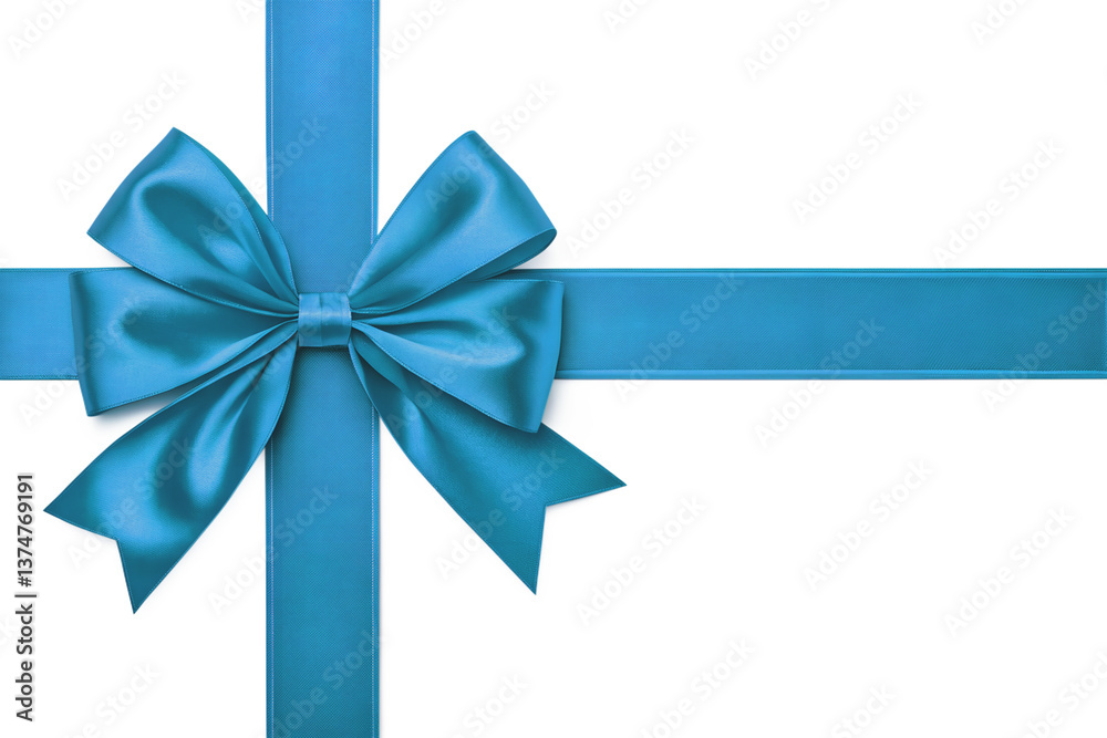 satin bow and ribbon on a transparent background for gifts and celebrations satin bow and ribbon on a transparent background for gifts and celebrations