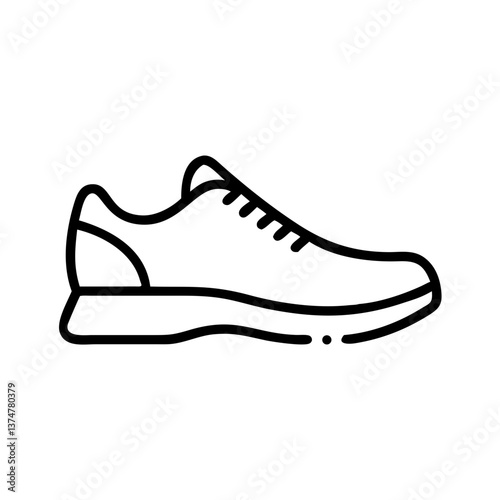  Running shoe icon illustration.