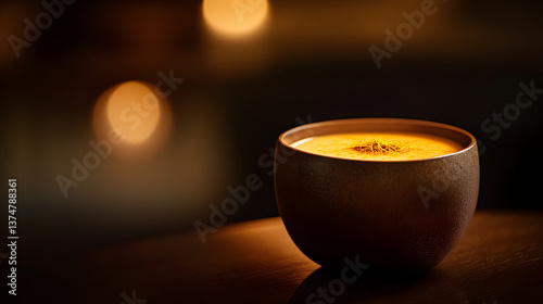 A five-star tasting menu featuring a lobster bisque with saffron foam.
